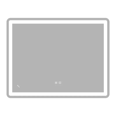 Зеркало Zerix Mirra MR05-90x70-REVERSE с LED Touch, Anti-fog, димером, регулятором яркости (ZX6059)