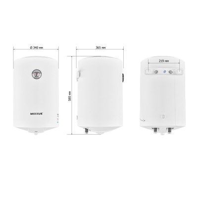 Водонагреватель накопительный MIXXUS EWH-07030 ROUND WET 30 л, мокрый тен 1,5 kW (WH0600)