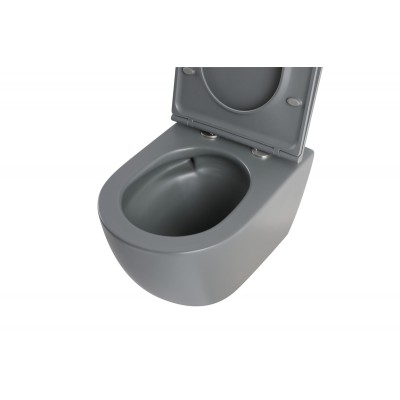 Унитаз подвесной Mixxus Premium ELLIPSE-0308-T3 GRAY 490x360x360mm система смыва TORNADO 3.0 (MP6654)