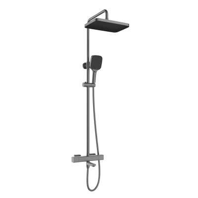 Душевая система Mixxus Premium VIRGO 009-J GRAPHITE с термостатическим смесителем, (MI6647)