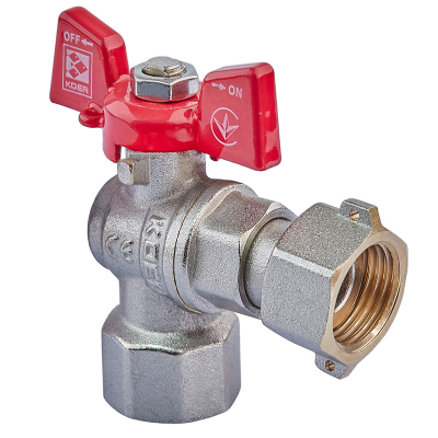 Кран угловой с накидной гайкой Koer KR.223 - 3/4" ГГБ (KR4774) Кран угловой с накидной гайкой Koer KR.223 - 3/4" ГГБ (KR4774)