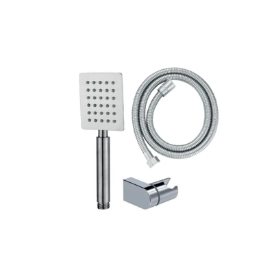 Душевой набор Mixxus Shower SET-02.SUS (шланг, лейка, кронштейн) из нержавеющей стали (MI6157)