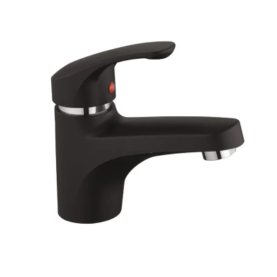 Смеситель для умывальника Plamix Fidel-001 SET Matte black (с подводкой) (PM0660) Смеситель для умывальника Plamix Fidel-001 SET Matte black (с подводкой) (PM0660)