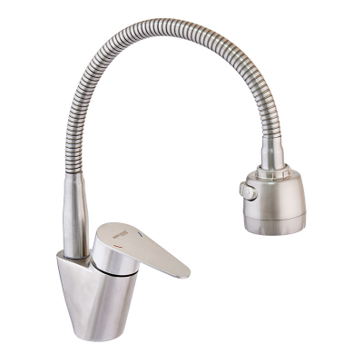 Смеситель для кухни Mixxus NEO-011 Reflector (нержавеющая сталь) (MI6235)