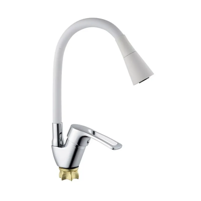 Смеситель для кухни с силиконовым изливом Champion YUB 011-181 (Nut) Refl.White (MI6423) Смеситель для кухни с силиконовым изливом Champion YUB 011-181 (Nut) Refl.White (MI6423)