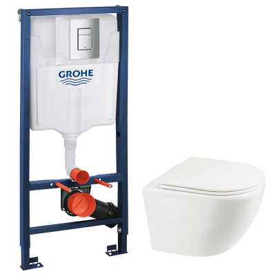 Комплект Grohe Set Унитаз ELLIPSE-0301-R+ Инсталляция Grohe Rapid SL 38772001 (38772001ELLIPS0301R)