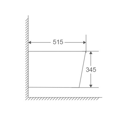 Биде подвесное Mixxus Premium Bevel-0501 515x360x345mm (MP6475)