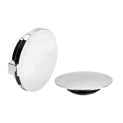 Сифон для ванны полуавтомат Koer BD-04-01, без ревизии 1 1/2'' (KR5442), крышки хром