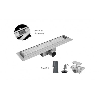 Душевой трап Koer FD30-70x1000 из нержавеющей стали SUS304 (AC0703)