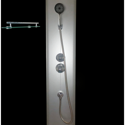 Бокс душевой без гидромассажа Mixxus STRONG SB01-90x90x215-GR SATIN с высоким поддоном (MI6885)