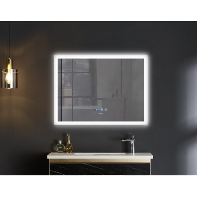 Зеркало Mixxus FLAT MR04-100x80 с LED Touch, Anti-fog, димером, регулировкой яркости, часами (MI6927) Зеркало Mixxus FLAT MR04-100x80 с LED Touch, Anti-fog, димером, регулировкой яркости, часами (MI6927)