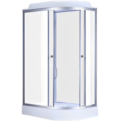 Бокс душевой без гидромассажа Mixxus WAVE SB02-120x80x215-L-FB SATIN с низким поддоном (MI6892)