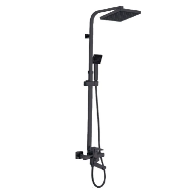 Душевая система со смесителем Zerix LEB16-123 Black (цвет черный) (ZX5574)