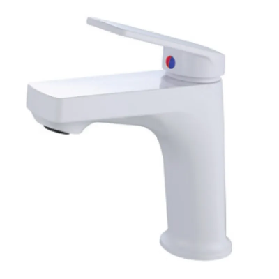 Смеситель для умывальника Plamix Lucas-001 SET White с подводом (PM0706) Смеситель для умывальника Plamix Lucas-001 SET White с подводом (PM0706)