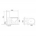 Унитаз-компакт Mixxus WAVE-0405-R 630х350х795mm, система смыва RIMLESS (MI6694)