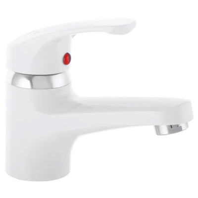 Смеситель для умывальника Plamix Afina-001 White (без подвода) (PM0684) Смеситель для умывальника Plamix Afina-001 White (без подвода) (PM0684)