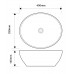 Раковина накладная MIXXUS PREMIUM ELLIPSE-0108 EDGE BLACK 400х330х145mm (MP6527)