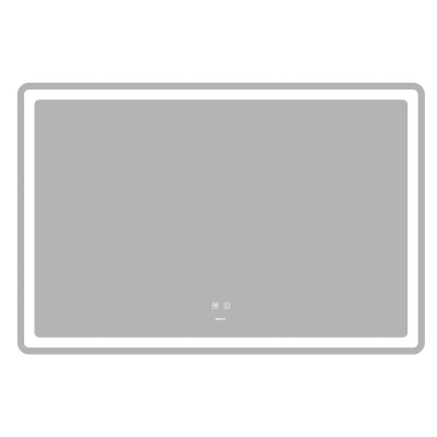 Зеркало Zerix Mirra MR05-120x80 с LED Touch, Anti-fog, димером, регулятором яркости (ZX6061)