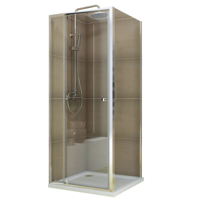 Душевая кабина без поддона Koer SR SC05-90x90x195-TR-01 прозрачное стекло Easy Clean 6мм, хром (KR5363)