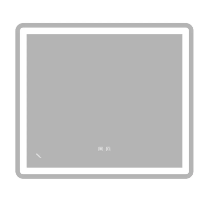 Зеркало Zerix Mirra MR05-80x70-REVERSE с LED Touch, Anti-fog, димером, регулятором яркости (ZX6057)