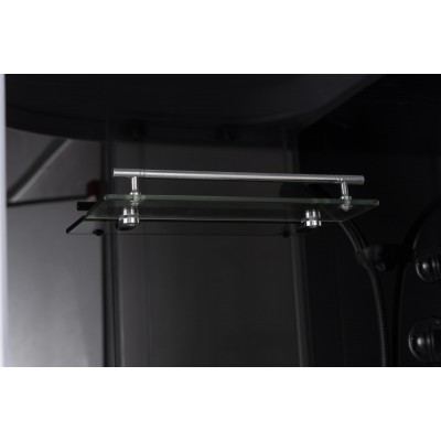 Бокс душевой без гидромассажа Mixxus STRONG SB01-90x90x215-GR SATIN с высоким поддоном (MI6885)