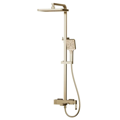 Душевая система со смесителем Haiba KANT 009-J BRUSHED GOLD (HB9606)