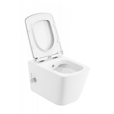 Унитаз-биде подвесной Mixxus Premium QUADRO-1301-R 510x350x345mm система смыва RIMLESS (MP6658)