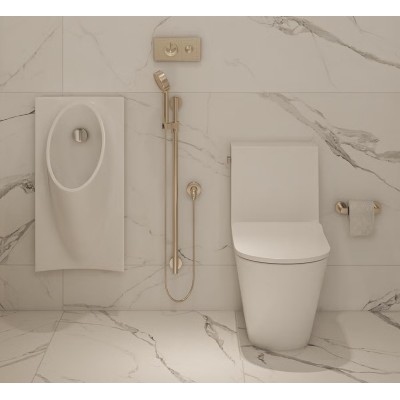Писсуар подвесной Mixxus Premium BEVEL-1005 380x420x750mm с краном для писсуара (MP6664)