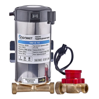 Насос повышения давления Vodomet VM15-15 Н=15М, Q=1,5кбМ, P=120Вт (корпус – нерж) (VO4206)