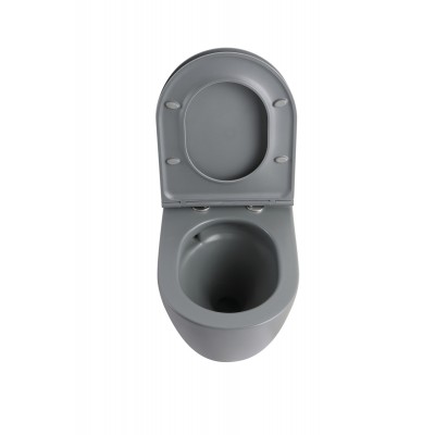 Унитаз подвесной Mixxus Premium ELLIPSE-0308-T3 GRAY 490x360x360mm система смыва TORNADO 3.0 (MP6654)