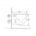 Унитаз подвесной Mixxus Premium Ellipse-0301-T3 495x365x365mm, система смыва Tornado 3.0 (MP6461)