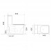 Унитаз-компакт Mixxus WAVE-0404-R 630х350х805mm, система смыва RIMLESS (MI6692)