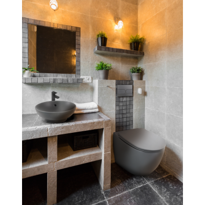 Унитаз с инсталляцией Mixxus Premium ELLIPSE-SET-2101 GRAY (MP6668)