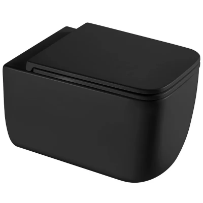 Унитаз подвесной Mixxus Premium DIVERSE-0301-T1 BLACK 530х365х373mm, система смыва TORNADO 1.0 (MP6600)
