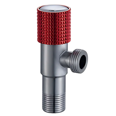 Кран для подключения сантехприборов Mixxus VAL-09-1/2x1/2 с нерж. стали SUS304 (красный) (MI7098)