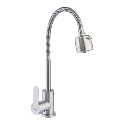 Смеситель для кухни Mixxus DAX-011 Reflector с рефлекторным изливом из нержавеющей стали SUS304 (MI6076)