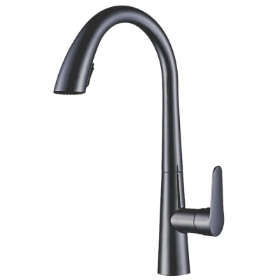 Смеситель для кухни с выдвижным изливом Mixxus Premium WARTA 014 GRAPHITE (MI6957)