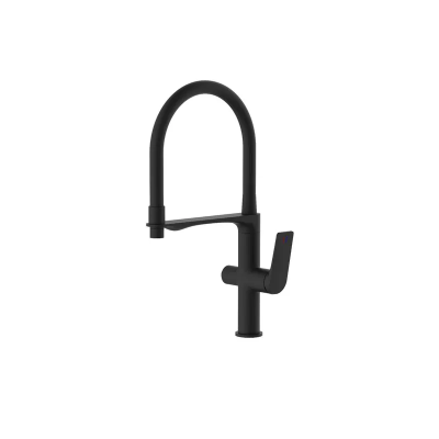 Смеситель для кухни с выходом для питьевой воды Mixxus Premium DERBY 021 (NUT) BLACK REFL.BLACK (MI6606)