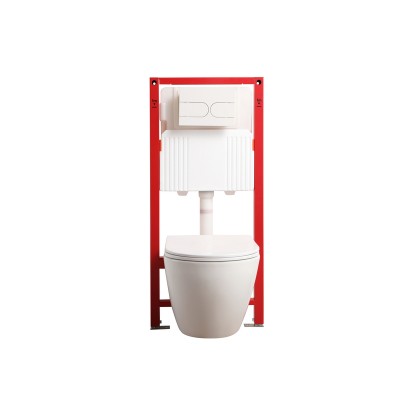 Унитаз с инсталляцией Mixxus Premium ELLIPSE-SET-2101 система смыва TORNADO (MP6667)