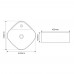 Раковина накладная MIXXUS PREMIUM WAVE-0201 MARBLE 430х430х150mm с отверстием под смеситель (MP6536