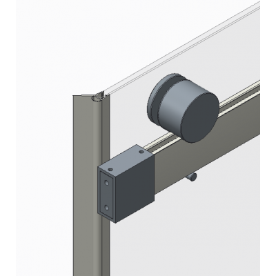 Дверь в нишу Koer SR SD01-120x200-TR-02 прозрачное стекло Easy Clean 8мм, никель (KR5379)