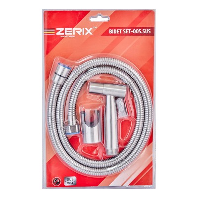 Набор для гигиенического душа Zerix Bidet SET-005.SUS (нержавеющая сталь) (ZX5026) Набор для гигиенического душа Zerix Bidet SET-005.SUS (нержавеющая сталь) (ZX5026)