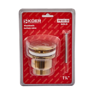Донный клапан для раковины универсальный Koer PW-01-10 Click-Clack (KR5193)
