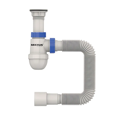 Сифон для умывальника Mixxus SU-06-A 1 1/2"x40 с пластиковым выпуском (MI8183)