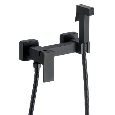 Смеситель для гигиенического душа Zerix FTK-222 Black с лейкой (Цвет черный) (ZX5842) Смеситель для гигиенического душа Zerix FTK-222 Black с лейкой (Цвет черный) (ZX5842)