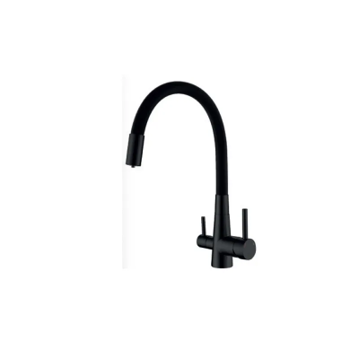Смеситель для кухни с выходом под питьевую воду Mixxus SUS-021 BLACK REFL.BLACK (MI6214)