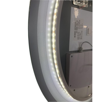 Зеркало Zerix Fusion MV01-50x70 с LED Touch, Anti-fog, димером, регулятором яркости (ZX6067)