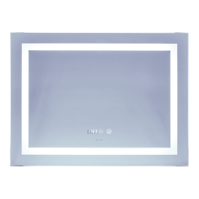 Зеркало Mixxus Warm MR02-80x60 (часы, LED-подсветка, антизапотевание) (MI6004)