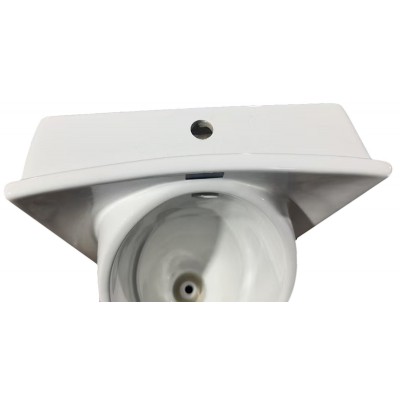 Писсуар подвесной Mixxus Premium BEVEL-1005 380x420x750mm с краном для писсуара (MP6664)
