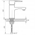 Смеситель для умывальника ZERIX JEX 450 (ZX2935)
